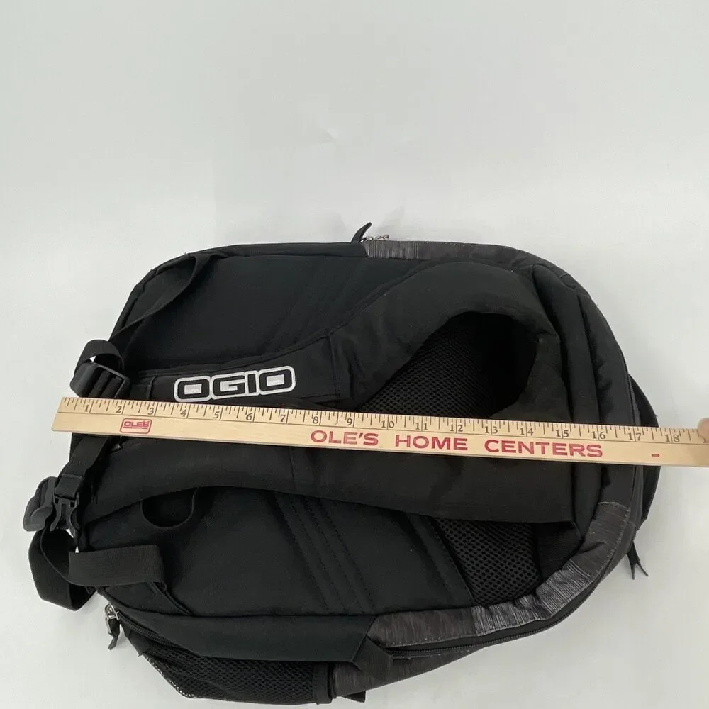 OGIO Juggernaut Laptop Backpack Black Gray JLG Embroidered TSA Travel 18